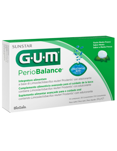 GUM PerioBalance Sabor Menta 30 Comprimidos
