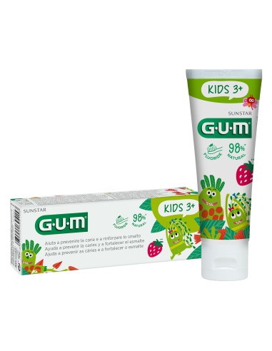 GUM Kids 3+ Pasta Dental Sabor Fresa 50 ml
