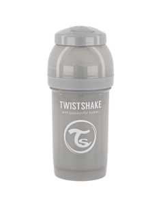 Twistshake Biberón Anti Cólicos Pastel Gris 180 ml