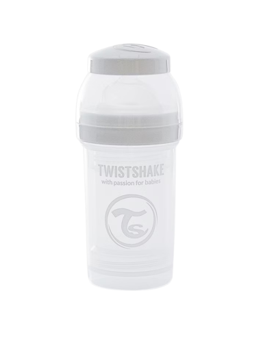 Twistshake Biberón Anti Cólicos Blanco 180 ml