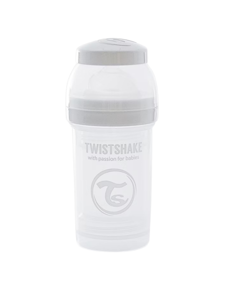 Twistshake Biberón Anti Cólicos Blanco 180 ml