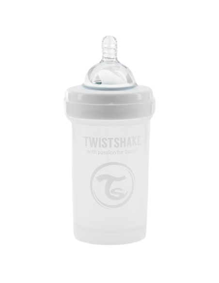 Twistshake Biberón Anti Cólicos Blanco 180 ml
