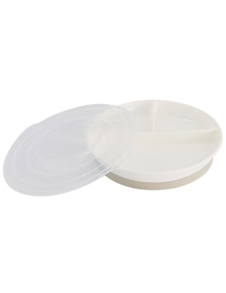 Twistshake Plato con Compartimentos Stackable Blanco +6 Meses