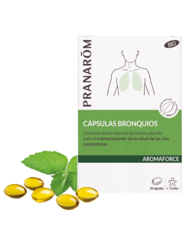 PRANAROM Aromaforce 30 Cápsulas Bronquios