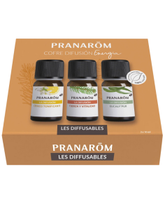 PRANAROM Cofre Difusión Energía Aceites Esenciales 3x10 ml