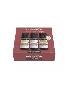 PRANAROM Cofre Difusión Hogar Aceites Esenciales 3x10 ml