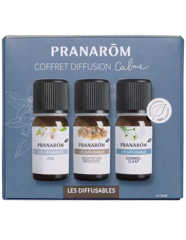 PRANAROM Cofre Difusión Calma Aceites Esenciales 3x10 ml