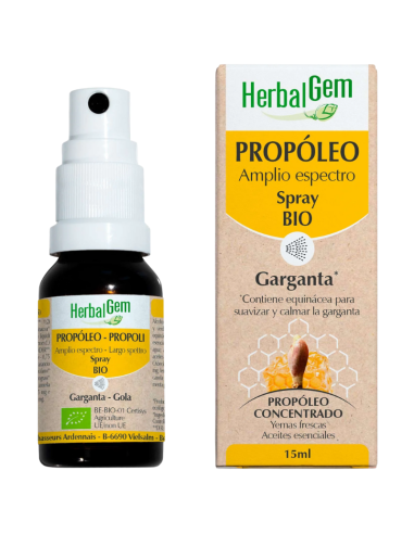 HerbalGem Propóleo Amplio Espectro Spray Bio 15 ml