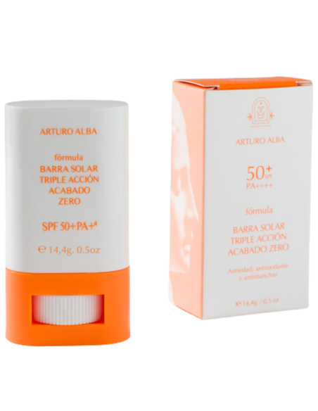 ARTURO ALBA Barra Solar Triple Acción Acabado Zero SPF50+ 14,4g