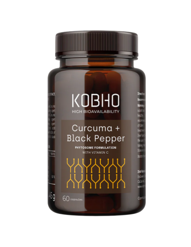 KOBHO Curcuma + Black Pepper 60 Cápsulas