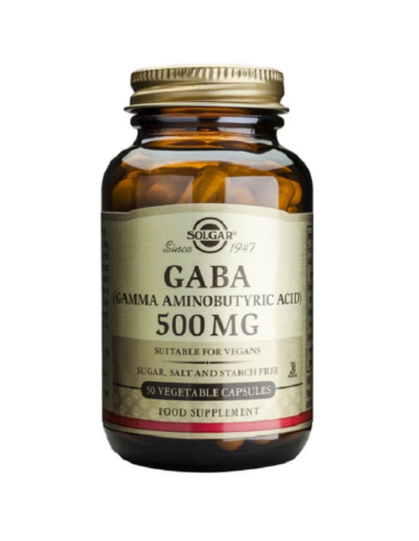SOLGAR GABA 500mg 50 Cápsulas Vegetales