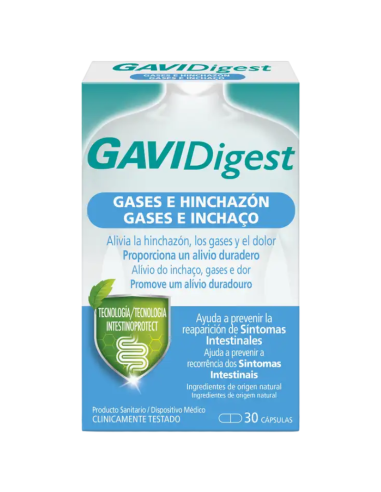 GAVIDigest Gases e Hinchazón 30 Cápsulas
