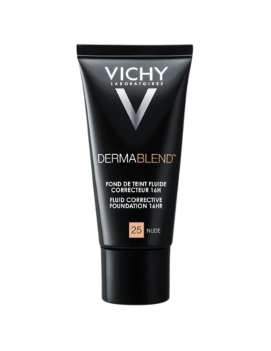 VICHY Dermablend Fondo de Maquillaje Fluido Corrector 16h 25 Nude 30 ml