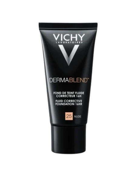 VICHY Dermablend Fondo de Maquillaje Fluido Corrector 16h 25 Nude 30 ml