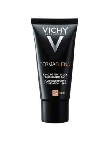 VICHY Dermablend Fondo de Maquillaje Fluido Corrector 16H 35 Sand 30 ml