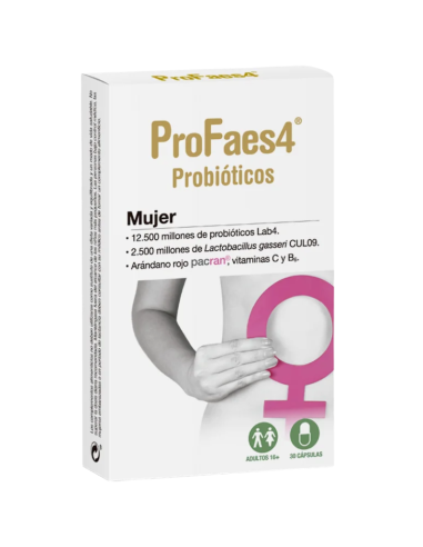 ProFaes4 Probióticos Mujer 30 Cápsulas