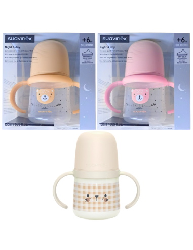 Suavinex Biberón con Asas +6 Meses 150 ml