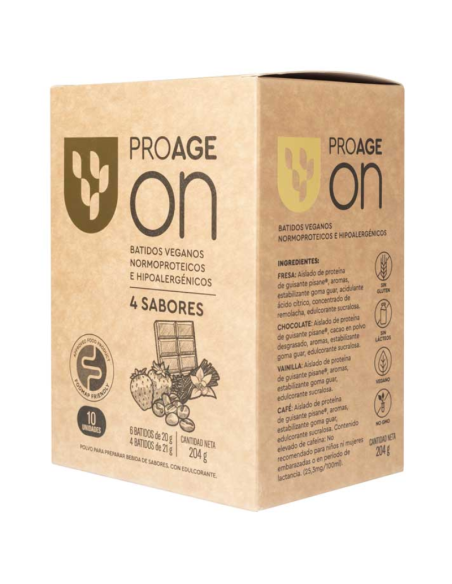 PROAGE On Batidos 4 Sabores 10 Unidades