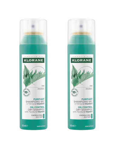 KLORANE Duplo Champú Seco Purificante a la...