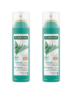 KLORANE Duplo Champú Seco Purificante Cabello Moreno a la...