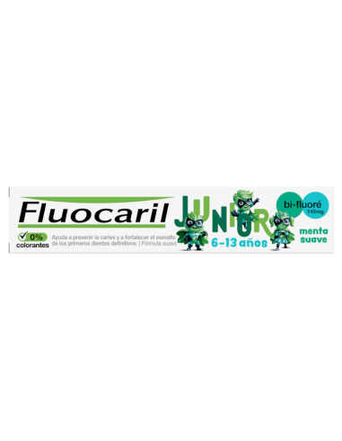 Fluocaril Junior Dentífrico Menta Suave 6 a 13...