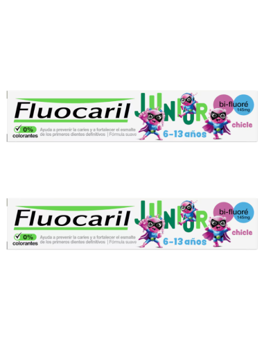 Fluocaril Duplo Junior Dentífrico Chicle 6 a 13...