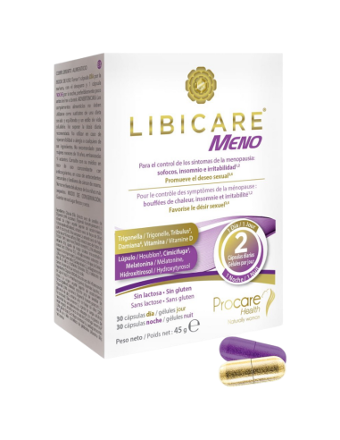 LIBICARE Meno 30 Cápsulas Día + 30 Cápsulas Noche