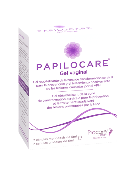 PAPILOCARE Gel Vaginal 7 Cánulas de 5 ml