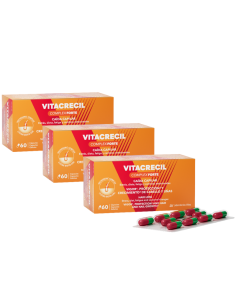 VITACRECIL Pack Complex Forte Caída Capilar 3x60 Cápsulas
