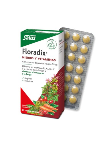 Floradix Hierro y Vitaminas 84 Comprimidos