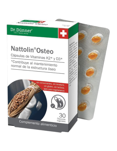 Nattolin Osteo 30 Cápsulas Vegetales