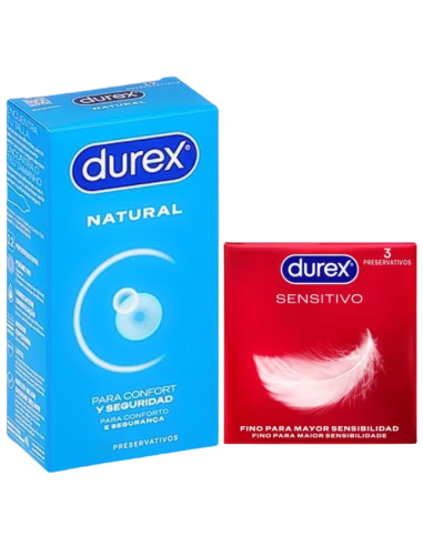 DUREX Pack Natural 12 Preservativos + Sensitivo...