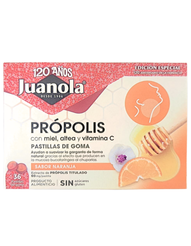 JUANOLA Própolis Sabor Naranja 36 Pastillas de...