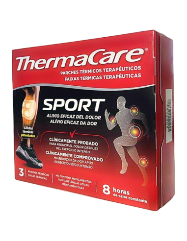 THERMACARE Sport 3 Parches Térmicos Terapéuticos