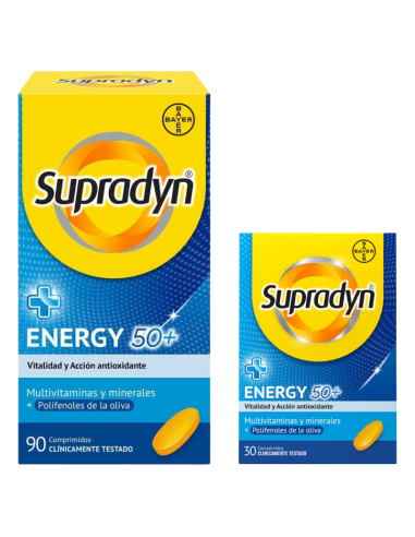 Supradyn Pack Energy 50+, 90+30 Comprimidos
