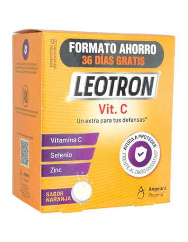 LEOTRON Vit. C Sabor Naranja 108 Comprimidos...