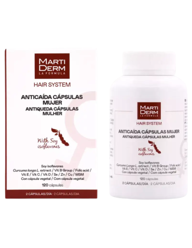 MARTIDERM Hair System Anticaída Mujer 120 Cápsulas