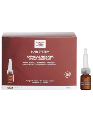 MARTIDERM Hair System Anticaída 28 Ampollas