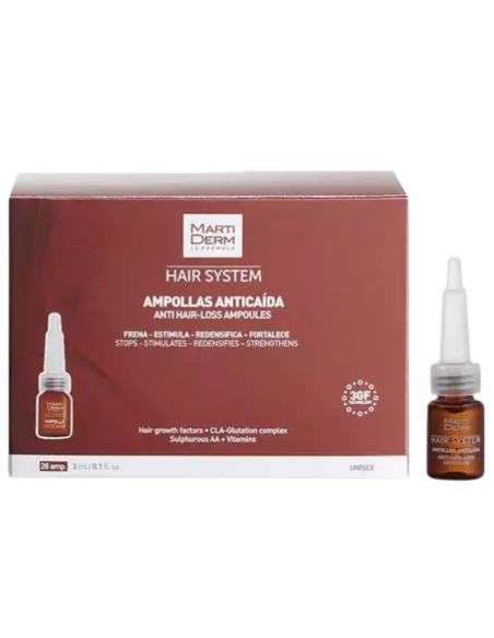 MARTIDERM Hair System Anticaída 28 Ampollas