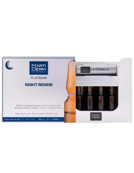 MARTIDERM Platinum Night Renew 30 Ampollas