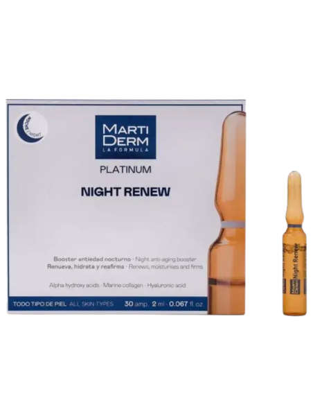 MARTIDERM Platinum Night Renew 30 Ampollas