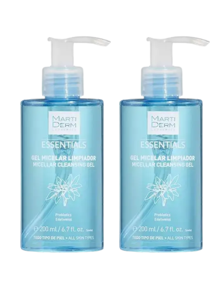 MARTIDERM Duplo Essentials Gel Micelar Limpiador 2x200 ml