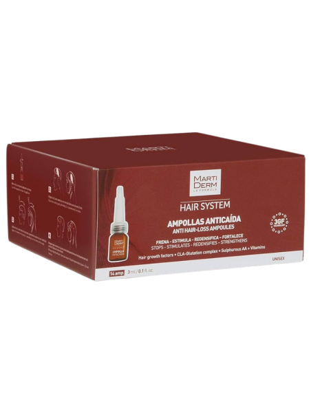 MARTIDERM Hair System Anticaída 14 Ampollas