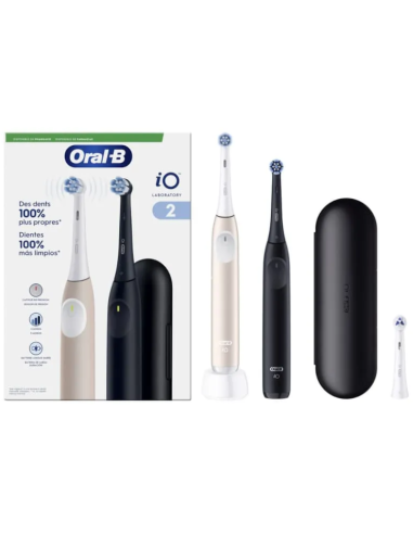 Oral-B Duplo iO 2 Cepillos Eléctricos Nude y Negro