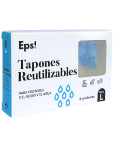 EPS! Tapones Reutilizables Talla L 2 Unidades