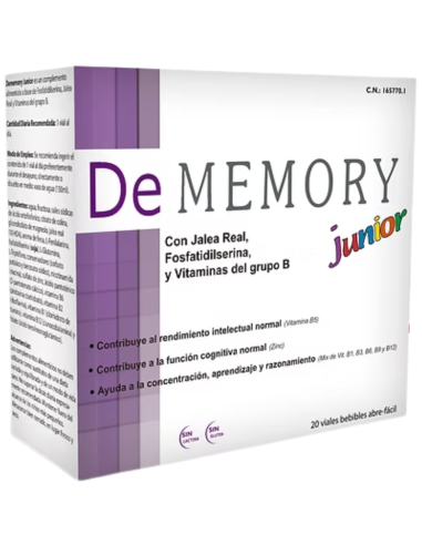 DeMEMORY Junior 20 Viales Bebibles Abre-Fácil