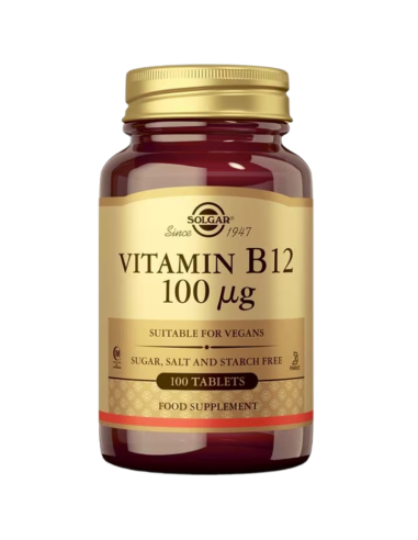 SOLGAR Vitamin B12 100 mcg 100 Comprimidos