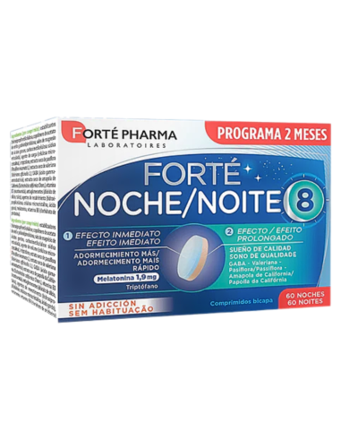 FORTÉ PHARMA Forté Noche 8H 60 Comprimidos Bicapa