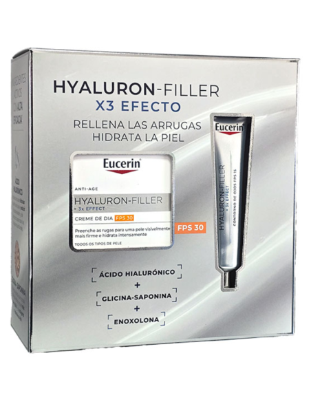 EUCERIN Pack Hyaluron-Filler x3 Efecto Crema + Contorno