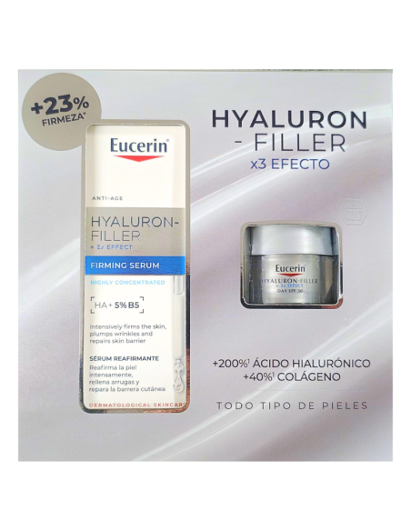 EUCERIN Pack Hyaluron-Filler x3 Efecto Serum + Crema